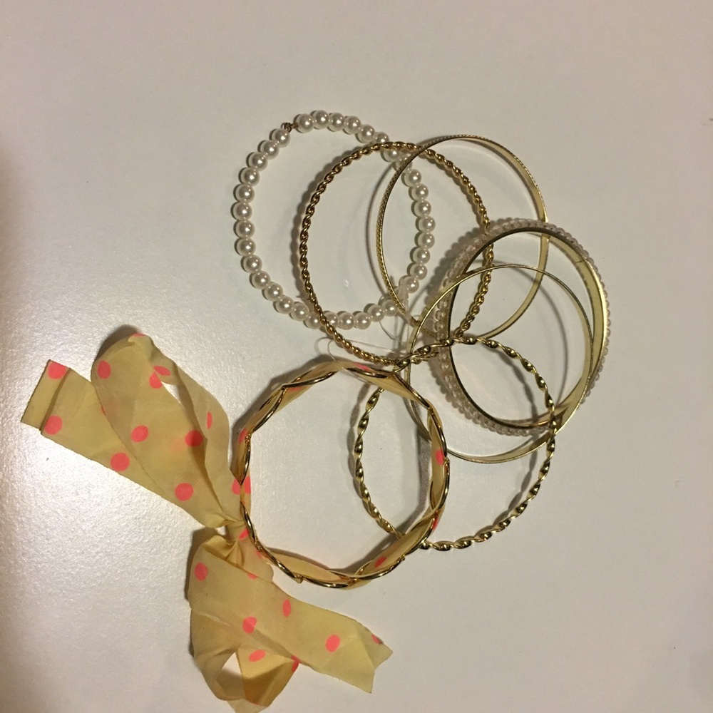 Gold Stackable Bracelets - Picture 3 of 7